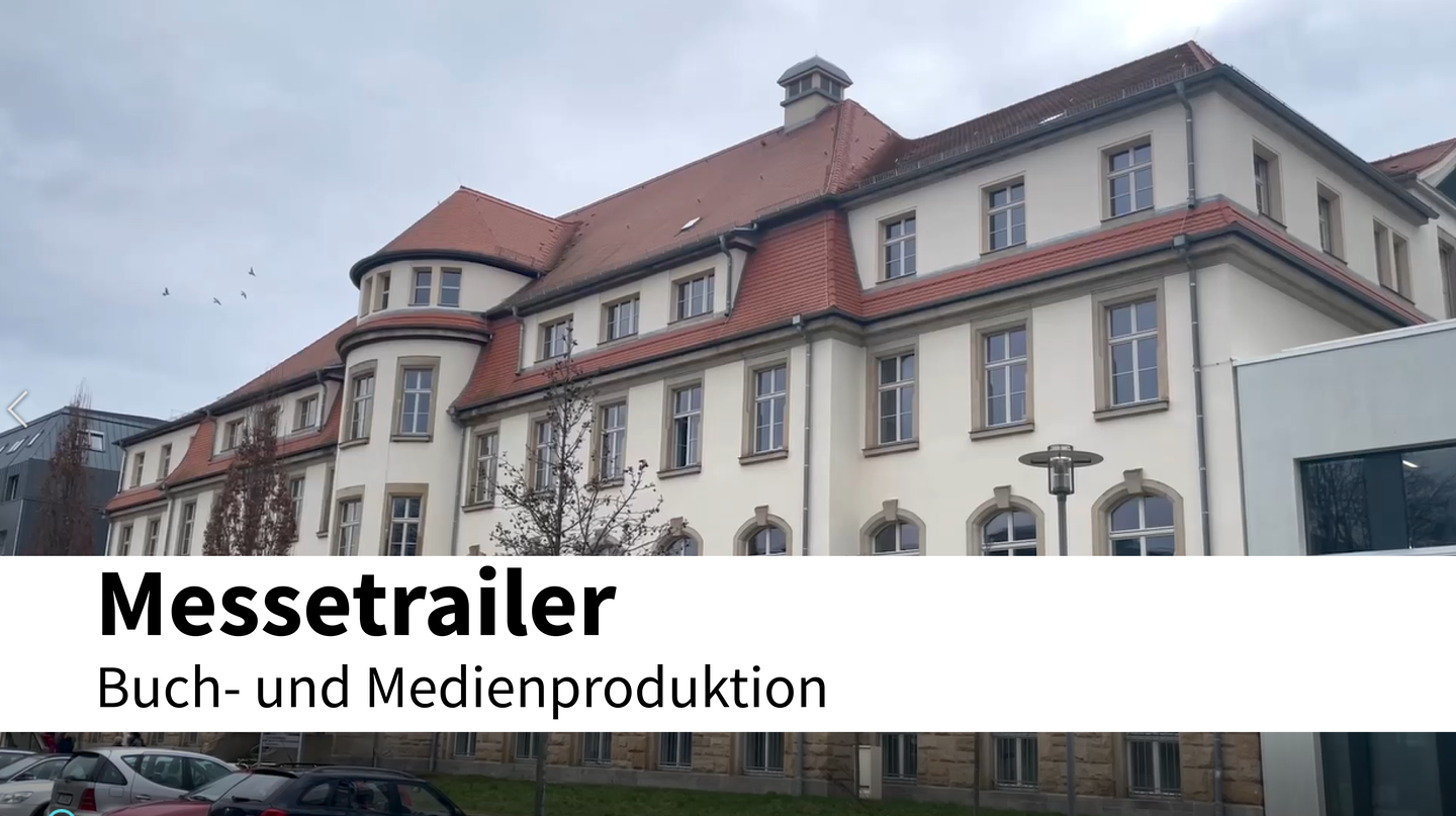 Link zum Messetrailer des Studiengangs Buch- und Medienproduktion.